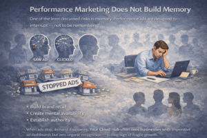 Performance Marketing Does Not Build Memory