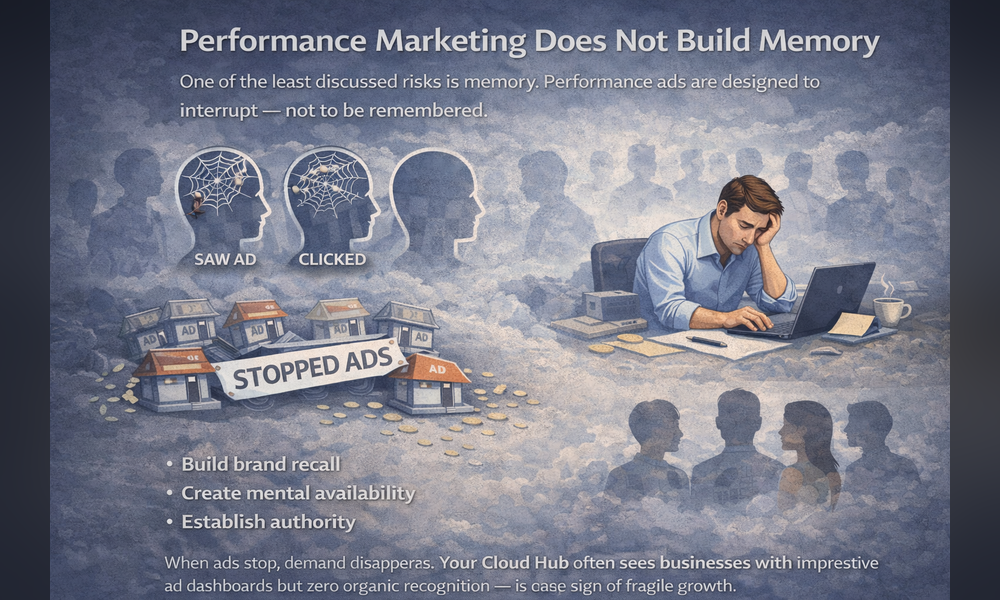 Performance Marketing Does Not Build Memory