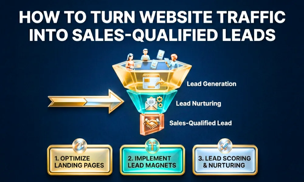 How to Turn Website Traffic Into Sales-Qualified Leads
